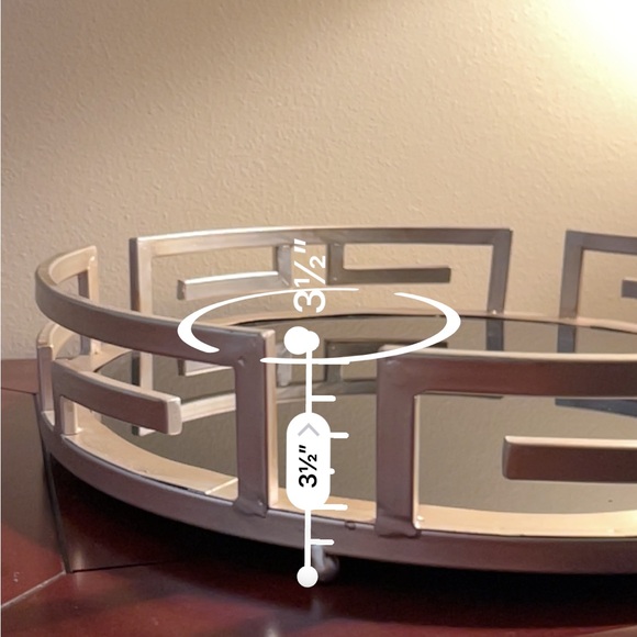Tahari Home Table Tray Geometric Modern Transitional - Picture 5 of 5
